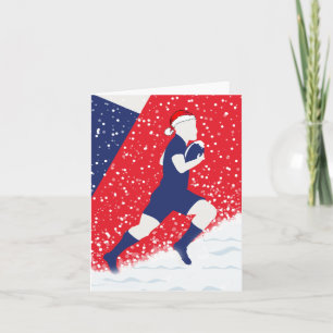 Tarjeta de Navidad de Rugby