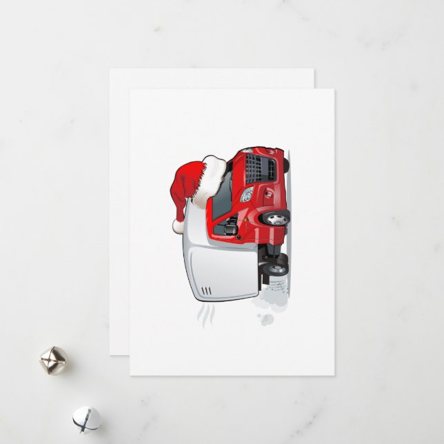 Tarjeta de Navidad de saludo de dibujos animados (Anverso/Reverso In Situ)