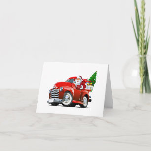 Tarjeta de Navidad de saludo de dibujos animados