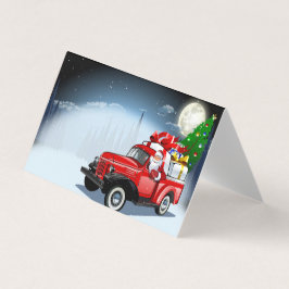 Tarjeta de Navidad de saludo de dibujos animados