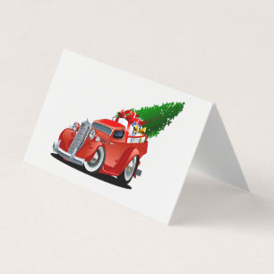 Tarjeta de Navidad de saludo de dibujos animados