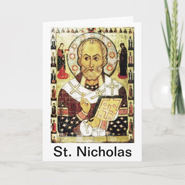 Tarjeta de Navidad de San Nicolás (Anverso)