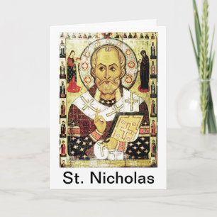 Tarjeta de Navidad de San Nicolás