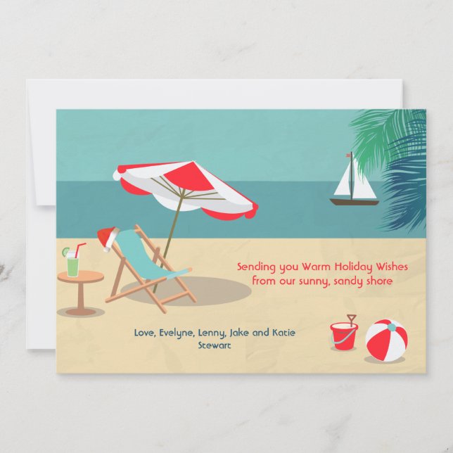 Tarjeta de Navidad de Sandy (Anverso)