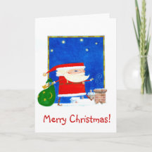 Tarjeta de Navidad de Sant Claus
