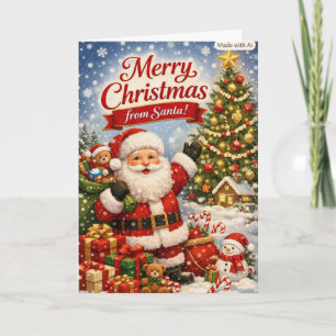 Tarjeta de Navidad de Santa