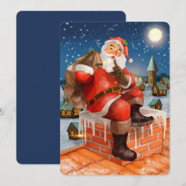 Tarjeta de Navidad de Santa Claus