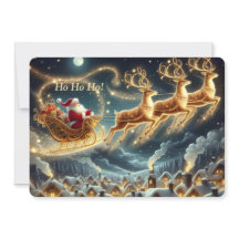 Tarjeta de Navidad de Santa Claus Alegre