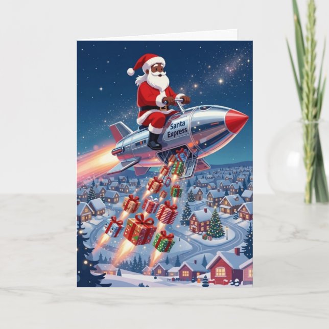 Tarjeta de Navidad de Santa Express (Anverso)