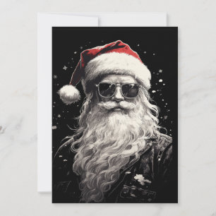 Tarjeta de Navidad de Santa Genial