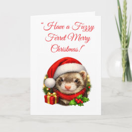 Tarjeta de Navidad de Santa Hurón