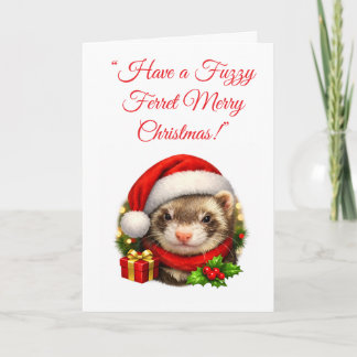 Tarjeta de Navidad de Santa Hurón