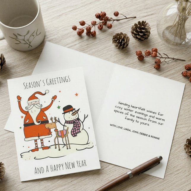 Tarjeta de Navidad de Santa Hygge Mínima (Subido por el creador)
