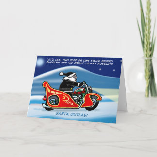 Tarjeta de Navidad de Santa Outlaw©