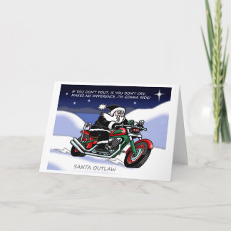 Tarjeta de Navidad de Santa Outlaw©