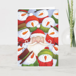 Tarjeta de Navidad de Santa Selfies