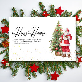 Tarjeta de Navidad de Santa, Tarjeta de vacaciones