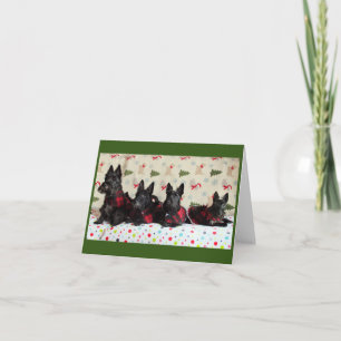 Tarjeta de Navidad de Scotties