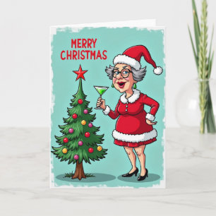 Tarjeta de Navidad de Señora Traviesa