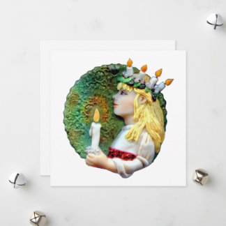 Tarjeta de Navidad de St. Lucia Day Round 2013 JL