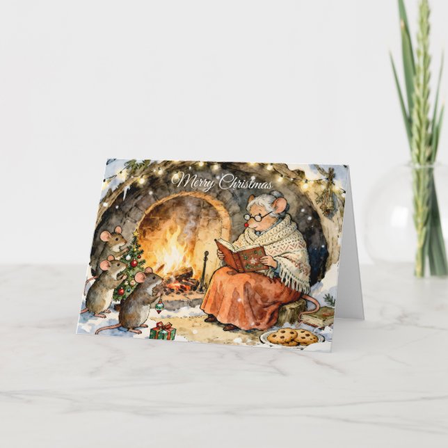 Tarjeta de Navidad de Story Time junto a la Chimen (Anverso)