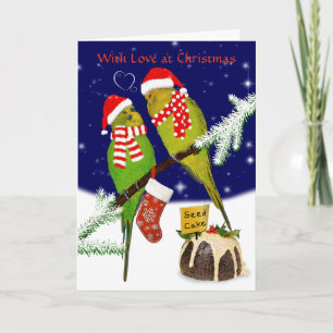 Tarjeta de Navidad de Tarta de Semillas (Edita tu 