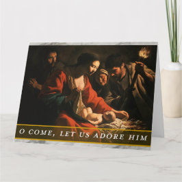 Tarjeta de Navidad de tema religioso