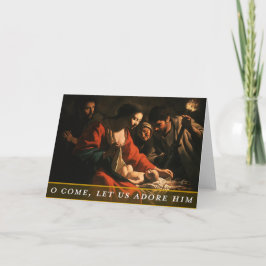 Tarjeta de Navidad de tema religioso