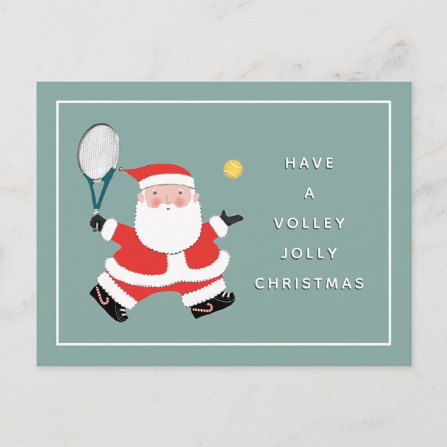 Tarjeta de Navidad de tenis (Anverso)