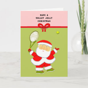 Tarjeta de Navidad de tenis