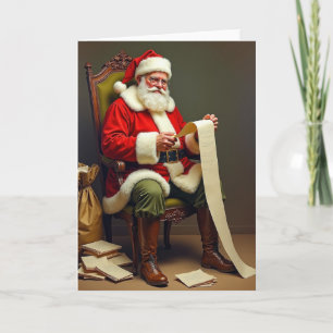 Tarjeta de Navidad de Terciopelo Carmesí