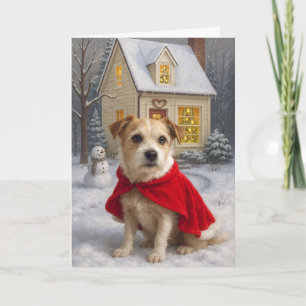 Tarjeta de Navidad de Terrier de Russell