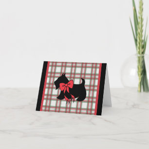Tarjeta de Navidad de Terrier Escocés