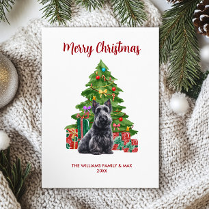 Tarjeta de Navidad de Terrier Escocés