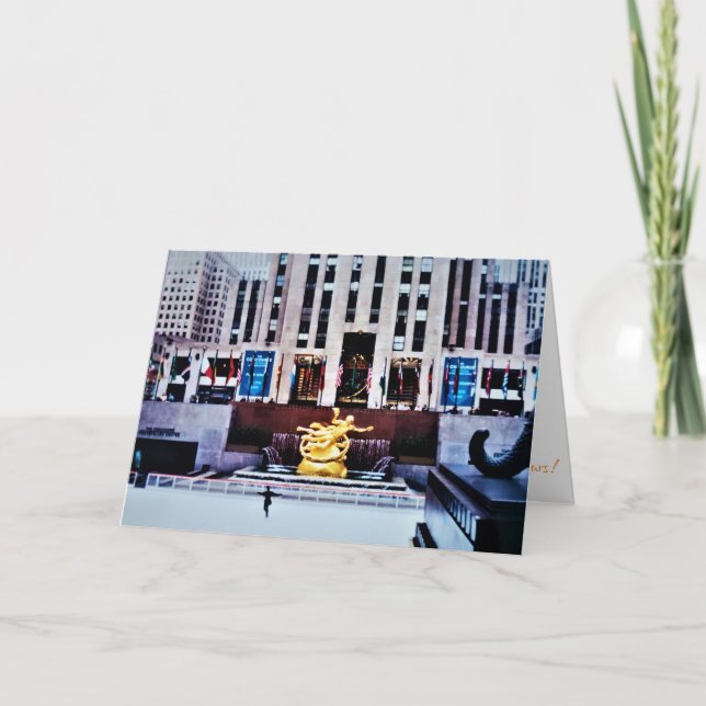 Tarjeta de Navidad de "The Rockefeller Center Conc (Anverso)