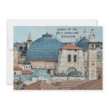 Tarjeta de Navidad de Tierra Santa de Fe