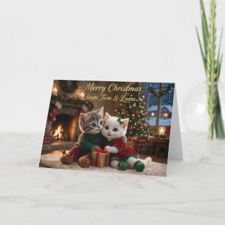 Tarjeta de Navidad de Tom y Luna