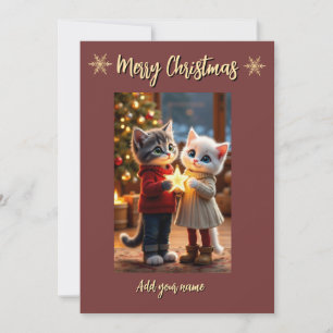 Tarjeta de Navidad de Tom y Luna con Estrella