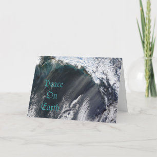 Tarjeta de Navidad de tormenta de polvo de Alaska