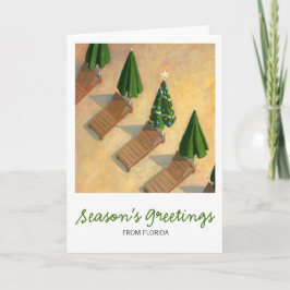 Tarjeta de Navidad de tumbonas