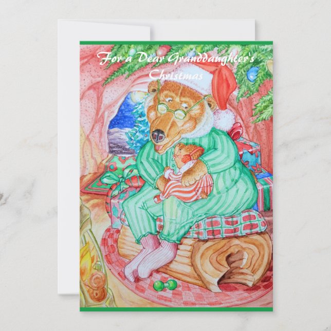 Tarjeta de Navidad de una querida nieta. (Anverso)