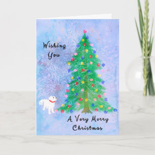 Tarjeta de Navidad de usted y su perro