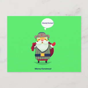 Tarjeta de Navidad de vaquero