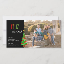 Tarjeta de Navidad de Vibrante Feliz Navidad Foto