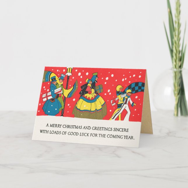 Tarjeta de Navidad de VIntage (Anverso)