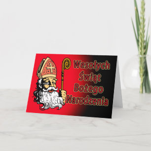 Tarjeta de Navidad de Wesolych Swiat Bozego