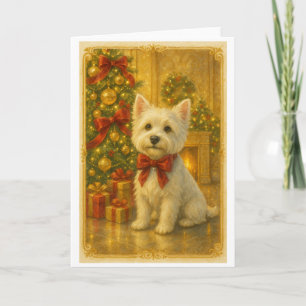 Tarjeta de Navidad de Westie