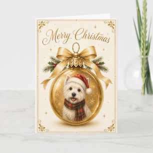 Tarjeta de Navidad de Westie