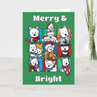 Tarjeta de Navidad de Westies