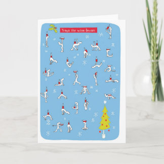 tarjeta de navidad de yoga
